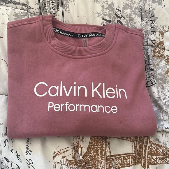 CALVIN KLEIN cropped logo sweatshirt M - Picture 10 of 10
